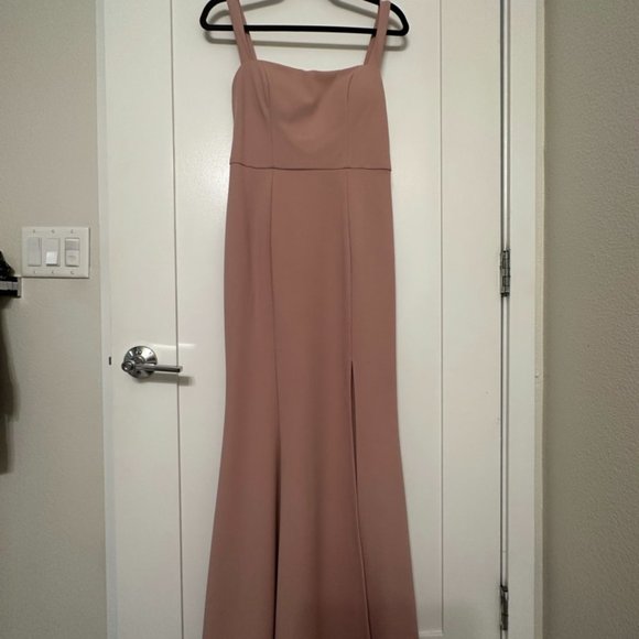 Jenny Yoo Jenner Bella Bridesmaids Dress in Whipped Apricot, Size S - Picture 2 of 7